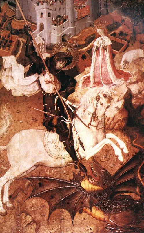 MARTORELL, Bernat (Bernardo) Saint George Killing the Dragon china oil painting image